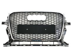 Грати радіатора Audi Q5 RSQ5 8R 2012-2016 рік Black Chrome
