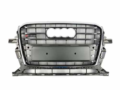 Грати радіатора Audi Q5 SQ5 2012-2016 рік Silver Chrome