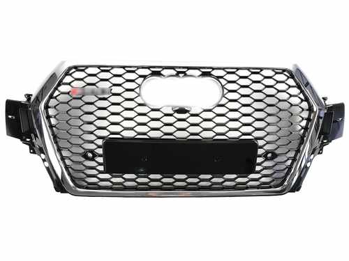 Грати радіатора Audi Q7 RSQ7 2015-2020 chrome black