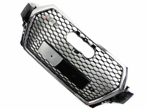 Грати радіатора Audi Q7 RSQ7 2015-2020 chrome black