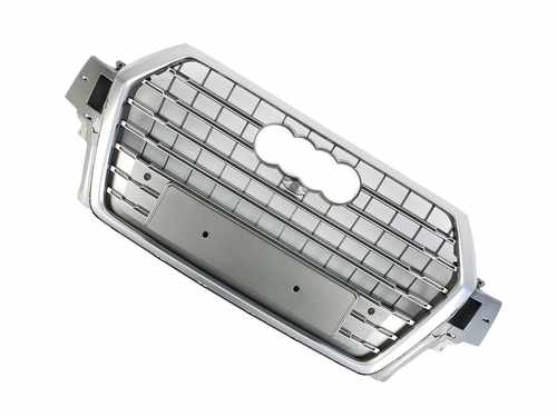 Грати радіатора Audi Q7 SQ7 2015-2020 full silver