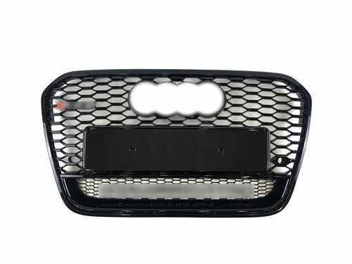 Решітка радіатора Audi Rs6 2012-2015г Full Black Quattro