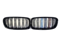Решетка радиатора BMW 3 Series F30/F31 2012-2019год Черный Гялнец Триколор