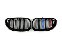 Решітка радіатора BMW 5 Series E60/E61 2003-2010рік Чорний Глянець Триколор