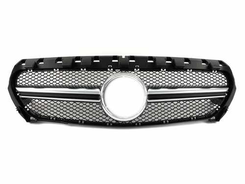 Решітка радіатора Mercedes CLA-Class W117 2013-2017 рік AMG Silver