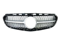 Решітка радіатора Mercedes E-Class W212 2013-2016 рік Silver Diamond