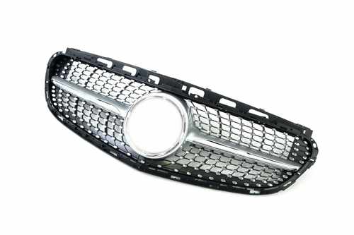 Решітка радіатора Mercedes E-Class W212 2013-2016 рік Silver Diamond