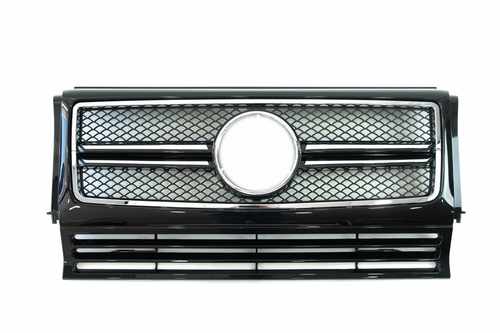 Решітка радіатора Mercedes G-Class W463 1990-2015 рік AMG Black Chrome