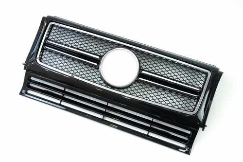 Решітка радіатора Mercedes G-Class W463 1990-2015 рік AMG Black Chrome