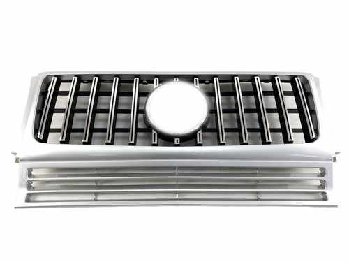 Решітка радіатора Mercedes G-Class W463 1990-2015 GT Silver Chrome