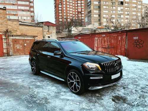 Решітка радіатора Mercedes GL-Class X166 2012-2015 GT Chrome Black