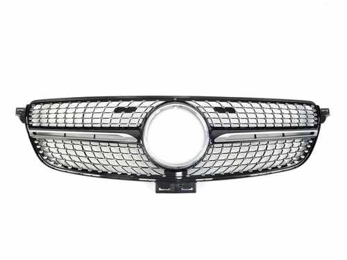 Решітка радіатора Mercedes GLE-Class W166 2015-2018 Diamond Black