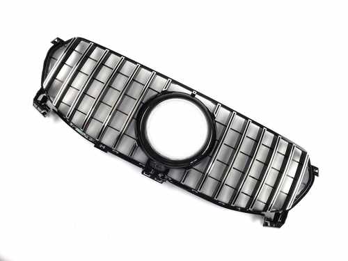 Решітка радіатора Mercedes GLE-Class W167 2019-2020 рік (GT Chrome Black)