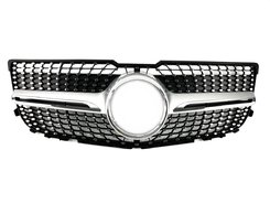Решітка радіатора Mercedes GLK-Class X204 2012-2015 рік Diamond Silver