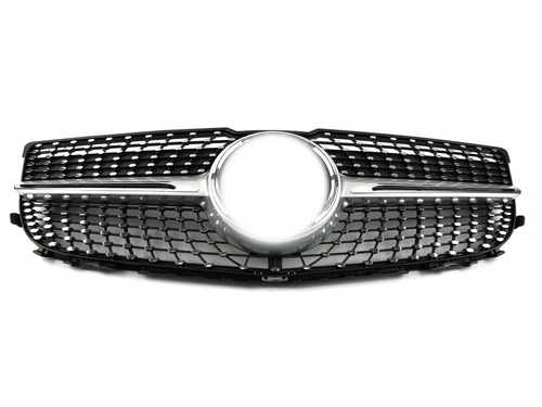 Решітка радіатора Mercedes GLK-Class X204 2012-2015 рік Diamond Silver
