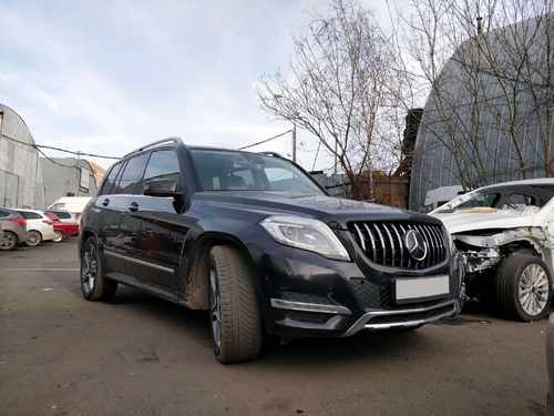 Решітка радіатора Mercedes GLK-Class X204 2012-2015 рік GT Chrome Black