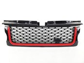 Решітка радіатора Range Rover Sport 2005-2009 full black red bar