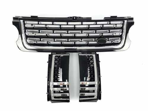 Решітка радіатора зябра Range Rover Vogue L322 2010-2012 full black