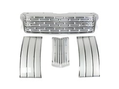 Решітка радіатора зябра решітки в бампер Range Rover Vogue L405 2013-2017 full silver