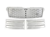 Решітка радіатора зябра Range Rover Vogue L405 2013-2017 full silver