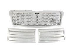 Решітка радіатора зябра Range Rover Vogue L405 2013-2017 full silver