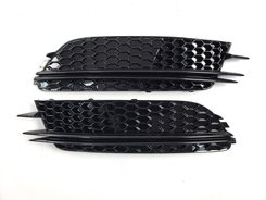 Решетки в бампер Audi A6 C7 11-14г в стиле RS Full Black