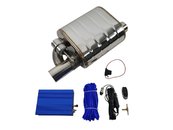 Глушник із вакуумним клапаном 63мм 1 вхід 1 вихід вихлоп вихлоп