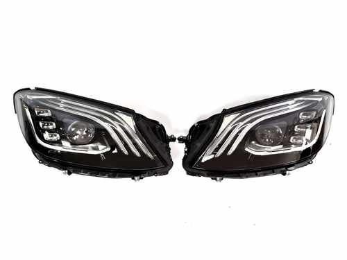 Передні фари на Mercedes S-Class W2 2017-2020 року ( Multibeam Led)