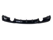Дифузор накладка заднього бампера M-Performance на BMW 3 Series F30 2012-2018 чорний глянець