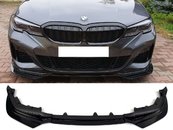 Дифузор переднього бампера (губа) на BMW 3 Series G20 G21 2019-2022 рік Чорний глянець