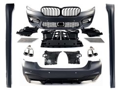 Комплект обвісу + насадки хром на BMW 5 Series G30 (LCI) 2020-2022 року (стиль M5 F90)