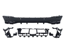 Дифузор заднього бампера на Mercedes GLS-Class X167 2019-2022 ( Чорний стиль GLS63 AMG )