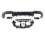 Дифузор з насадками на Mercedes GLC-Class X253 2019-2022 року (стиль GLC63 AMG)