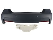 Задній бампер на BMW 3 Series F30 2012-2018 рік (в стилі M Sport Paket)