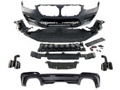 Передній бампер з дифузором заднього бампера на BMW X3 G01 2018-2022 року (стиль X3M F97)