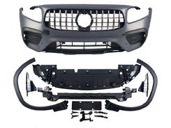 Передній бампер на Mercedes GLB-CLass X247 2019-2022 року (стиль GLB 45 AMG)