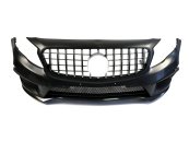 Передний бампер на Mercedes GLA-Class X156 2013-2019 год ( в стиле GLA45 AMG )