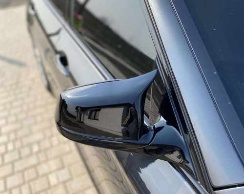 Накладки на зеркала M-Look на BMW 5 Series F10 / F11 2010-2013 года ( Черные глянец )