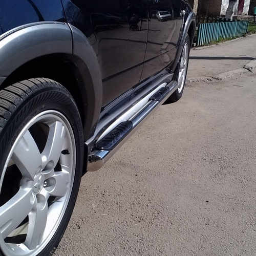 Пороги труба нерж. для Mitsubishi Outlander 2003-2008 /Ø60