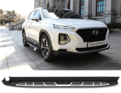 Боковые подножки, пороги для Санта Фе 4 (Hyundai Santa Fe 2018+)