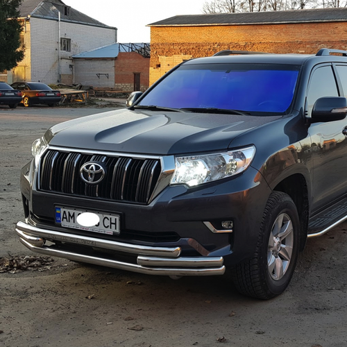 Захист переднього бампера потрійна для Toyota LC Prado150 2018+