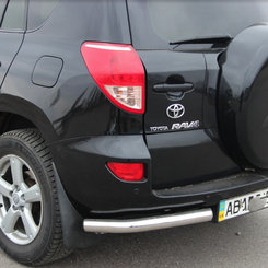 Защита заднего бампера 'углы одинарные' для Toyota Land Cruiser 150 (2009-2013/2013+)