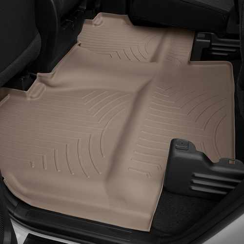 Килими гумові WeatherTech Toyota Tundra 12+ (Carpet Floor, Double Cab) задні беж. 450939