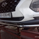 Захист передній одинарний для Hyundai Santa Fe 2018+