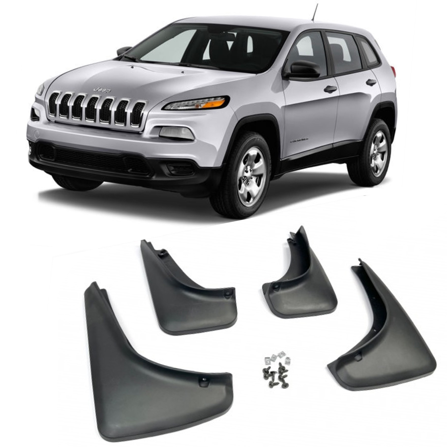Бризковики Jeep Cherokee KL 2013-2018, (4шт.) Xukey