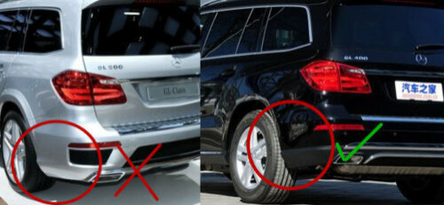 Бризковики Mercedes Benz GL/GLS X166 2012-2019, к-кт (4шт.)