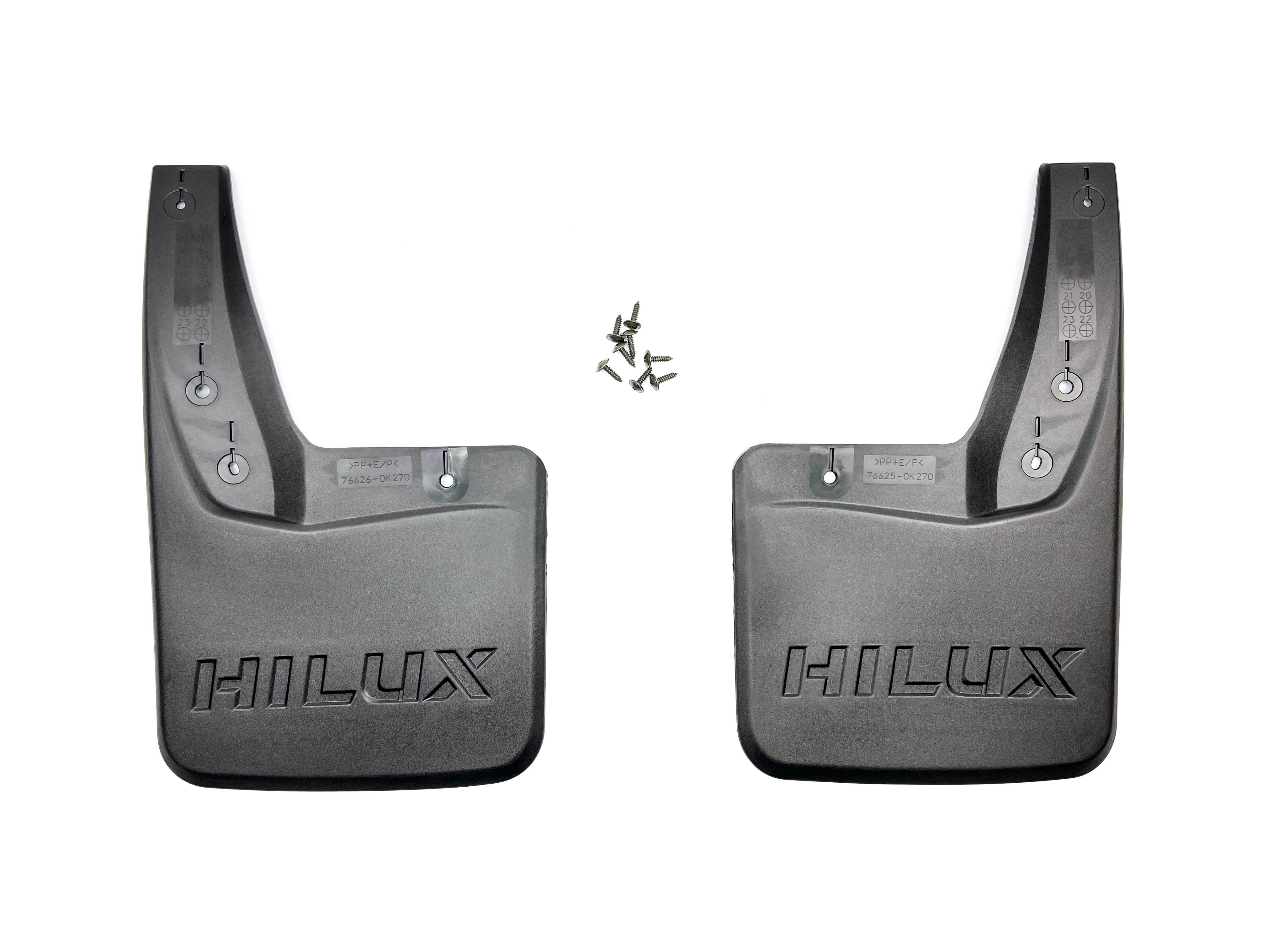 Бризковики задні Toyota Hilux 2015+, короткі (2шт.)