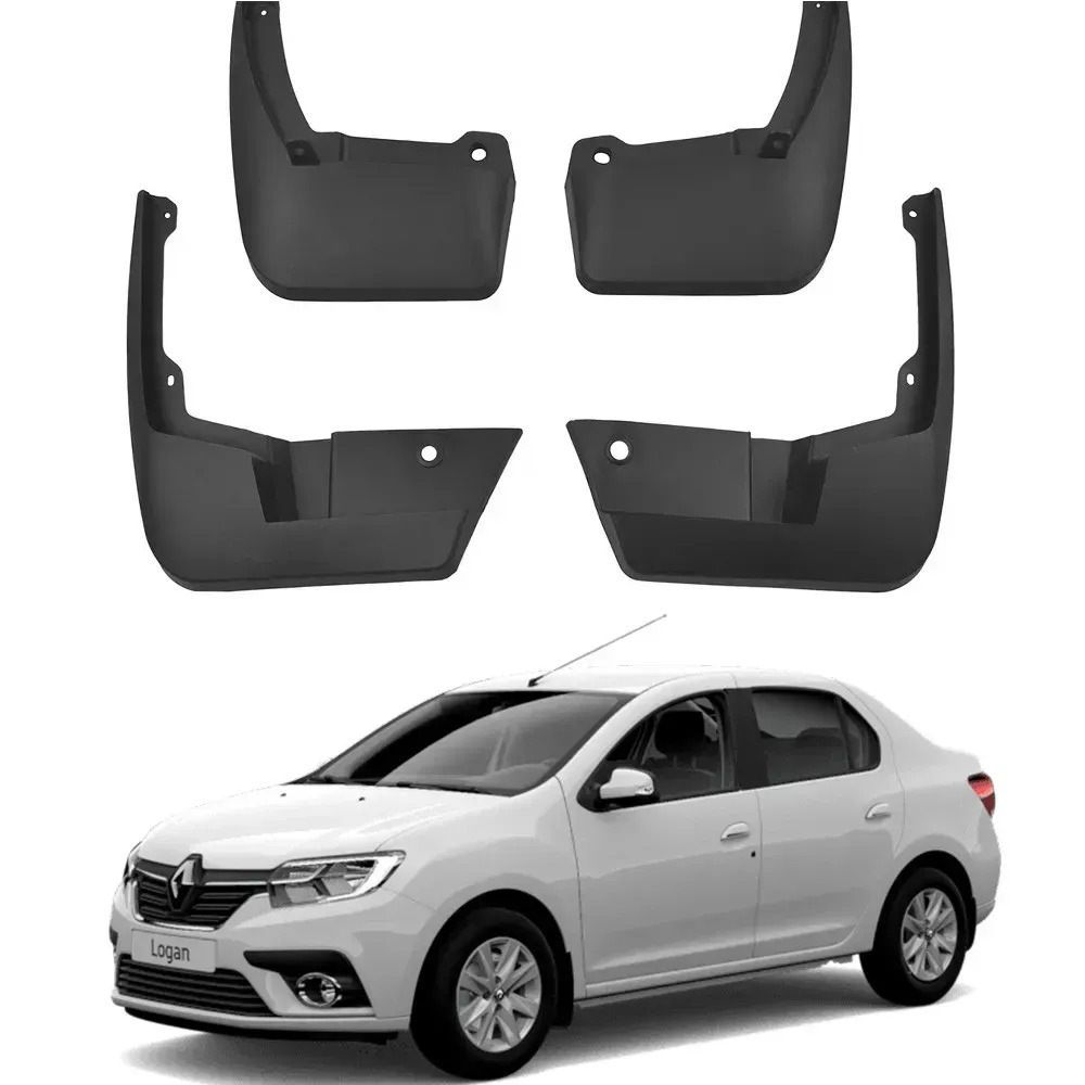 Брызговики Renault/Dacia Logan 2 Седан 2013-2021, (4шт.) Premium