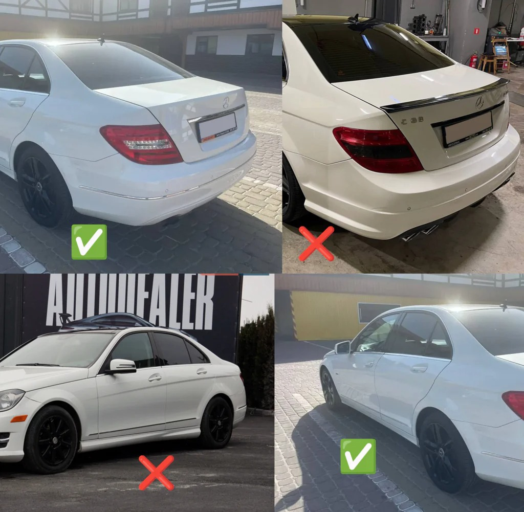 Бризковики Mercedes-Benz C-class W204 2011-2014, (4шт.) Benke
