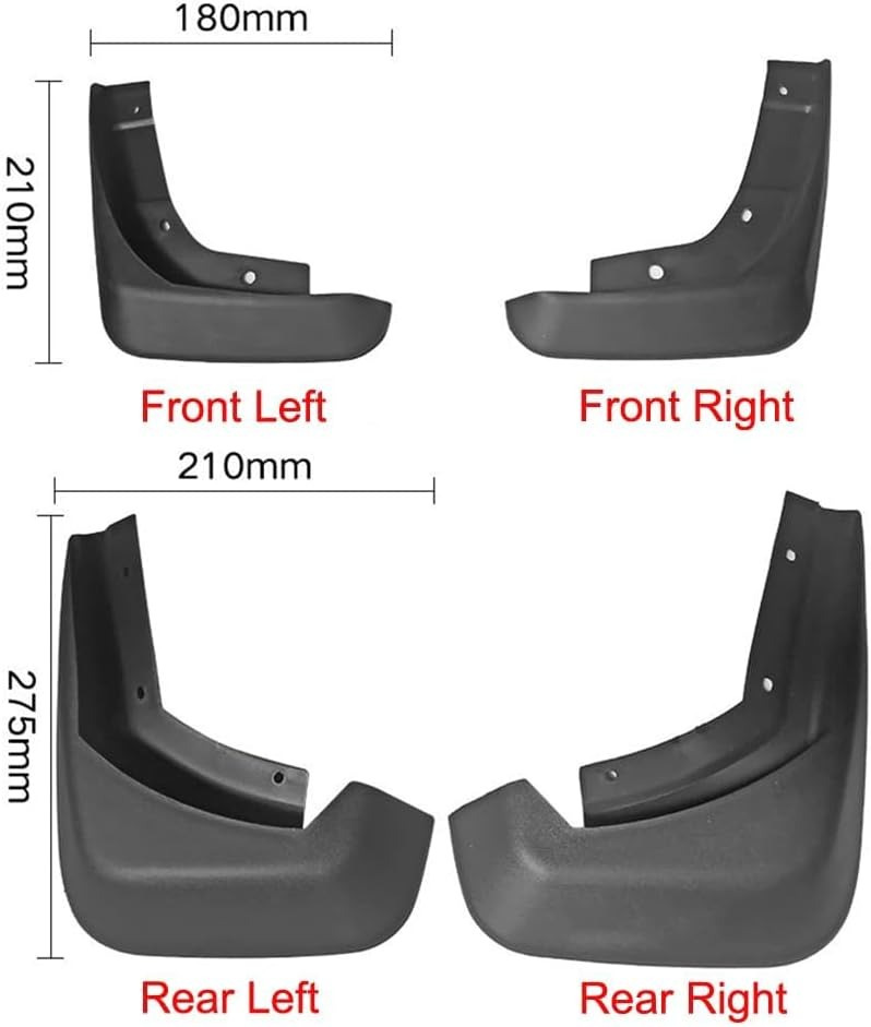Брызговики Volvo S60 2010-2018, к-кт 4 шт. Xukey